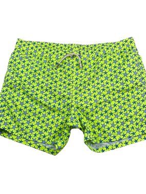 MC2 Saint Barth Men’s Stretch Waist Swim Trunks Neon Starfish • Medium